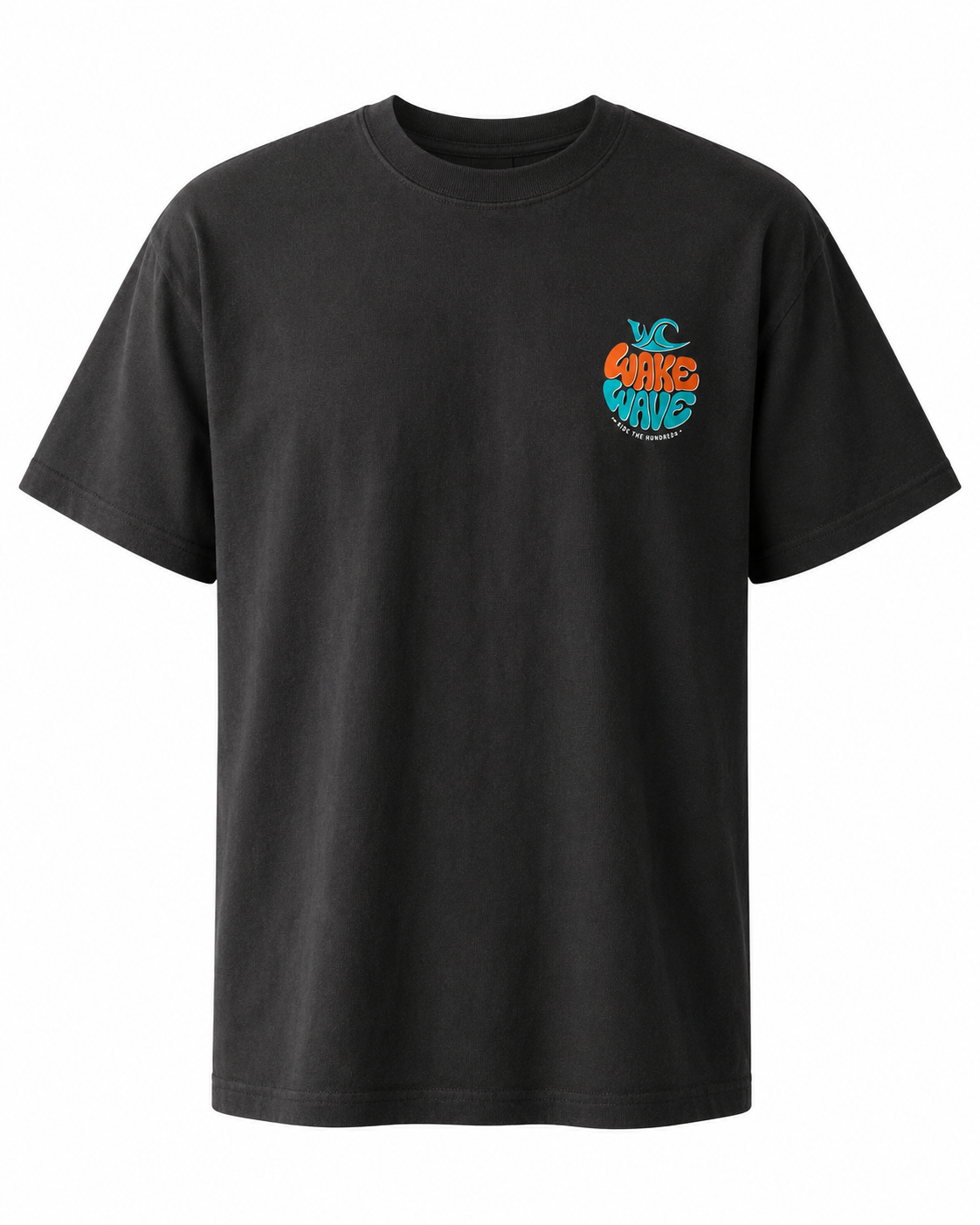 Wake Wave Ocean State Slides Tee product front view.