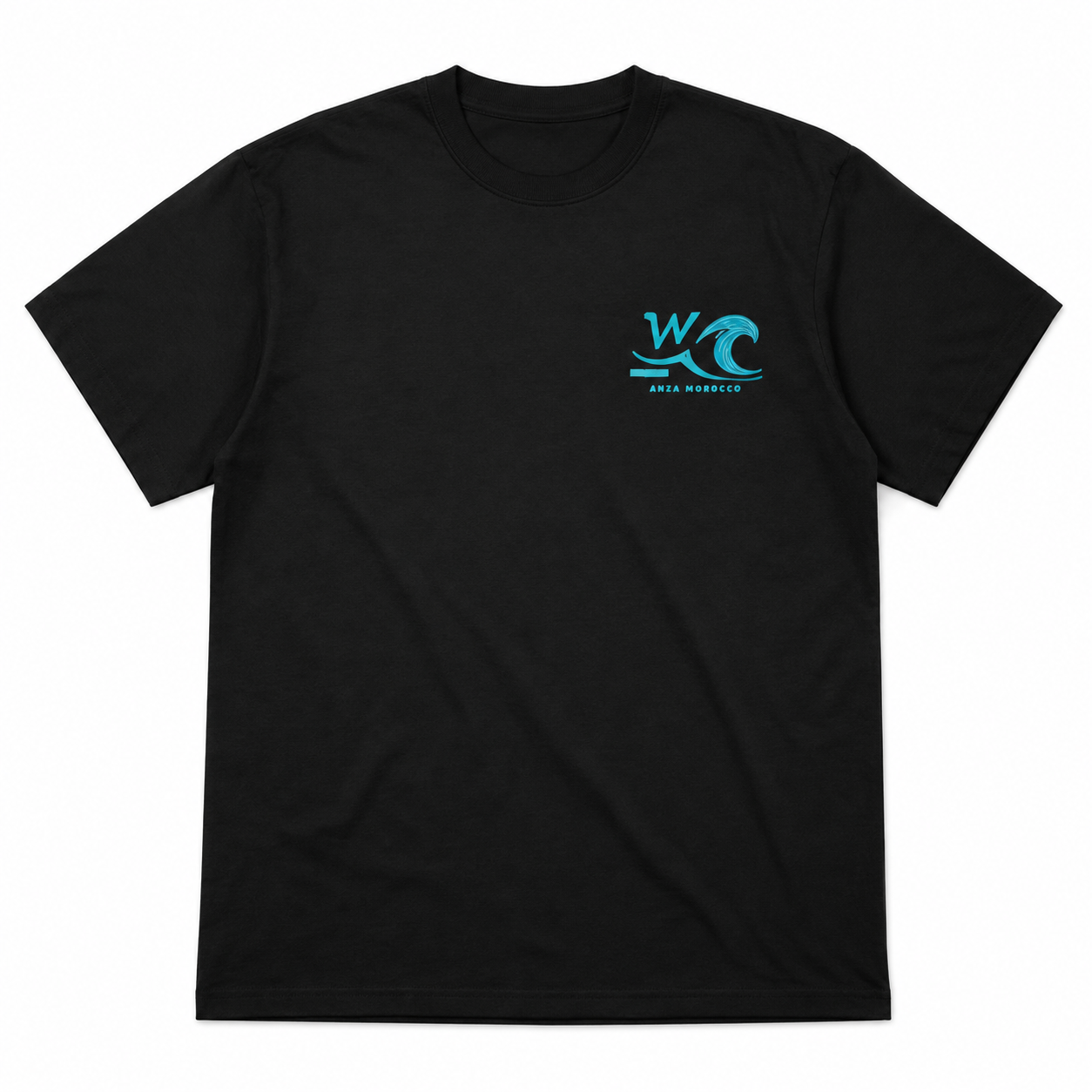 Wake Wave Surf Salty Tee product front view.